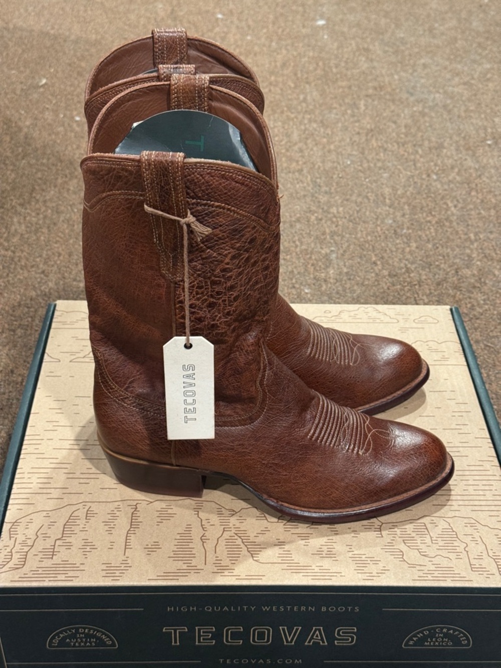 Tecovas 'The Jasper' - Russet Smooth Ostrich - Picture 4 of 8